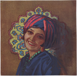 Original vintage calendar / poster art print from the 1920s-1940s